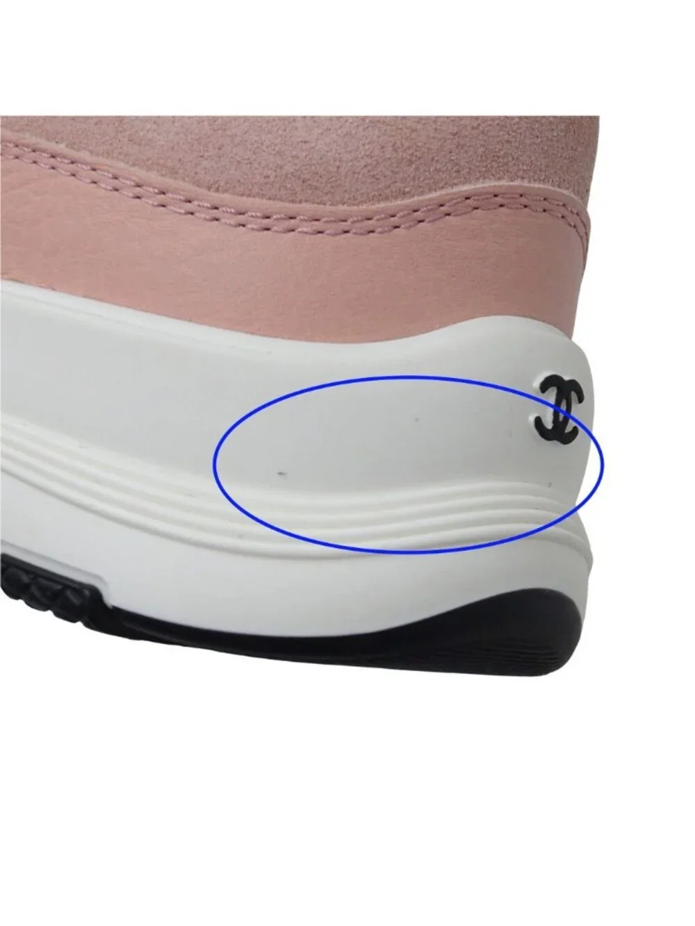 Chanel Sneakers Suede Pink CC Logo Casual